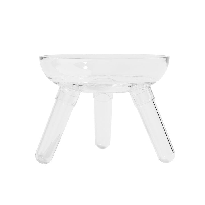 Elevate Your Pet's Dining Experience with Our Pet Transparent Glass Anti Knock Feeding Bowl