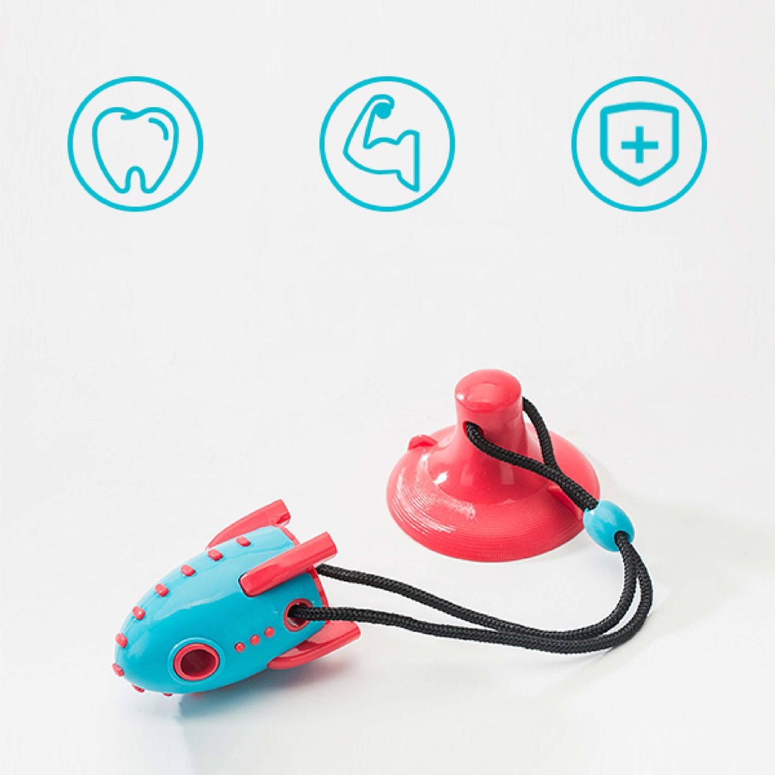 Pet Rocket Treat Dispenser Bite Resistant Chew Toy