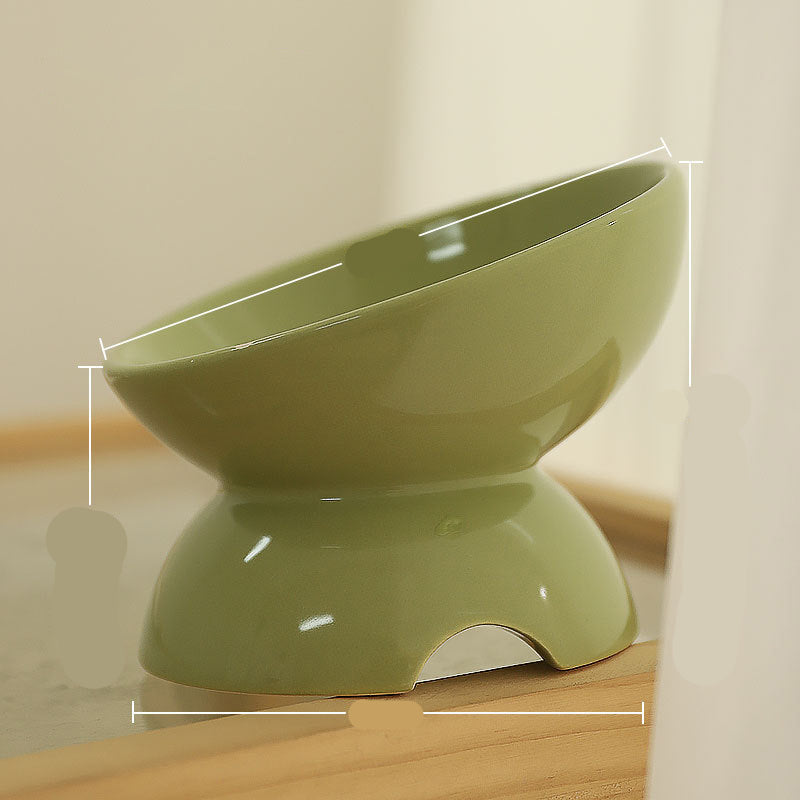 Ceramic Pet Feeding Bowl Cervical Spine Protection Design