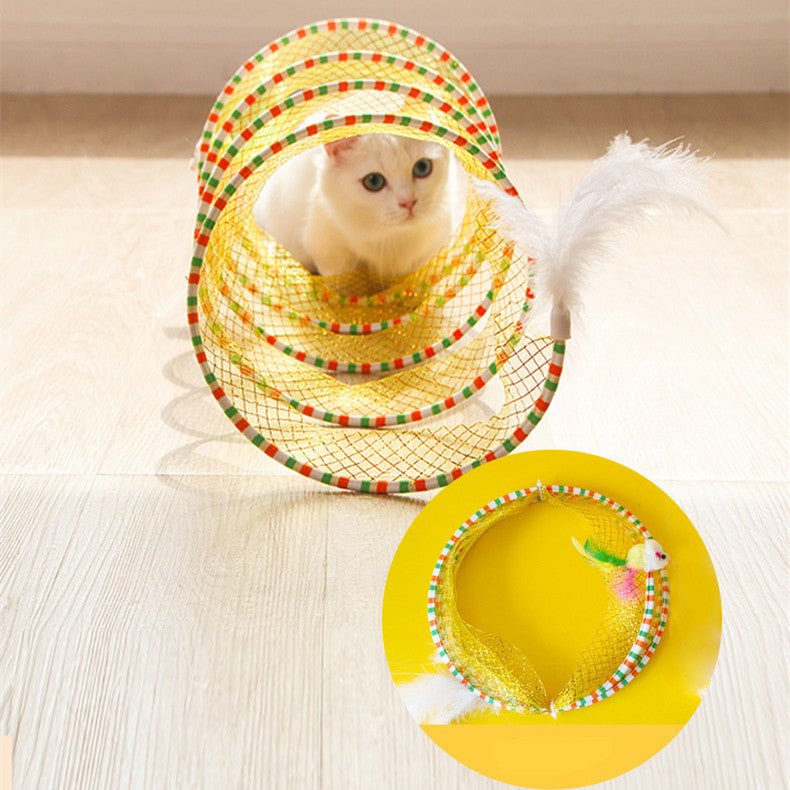 Pet Foldable Storage Interactive Tunnel Play Toy