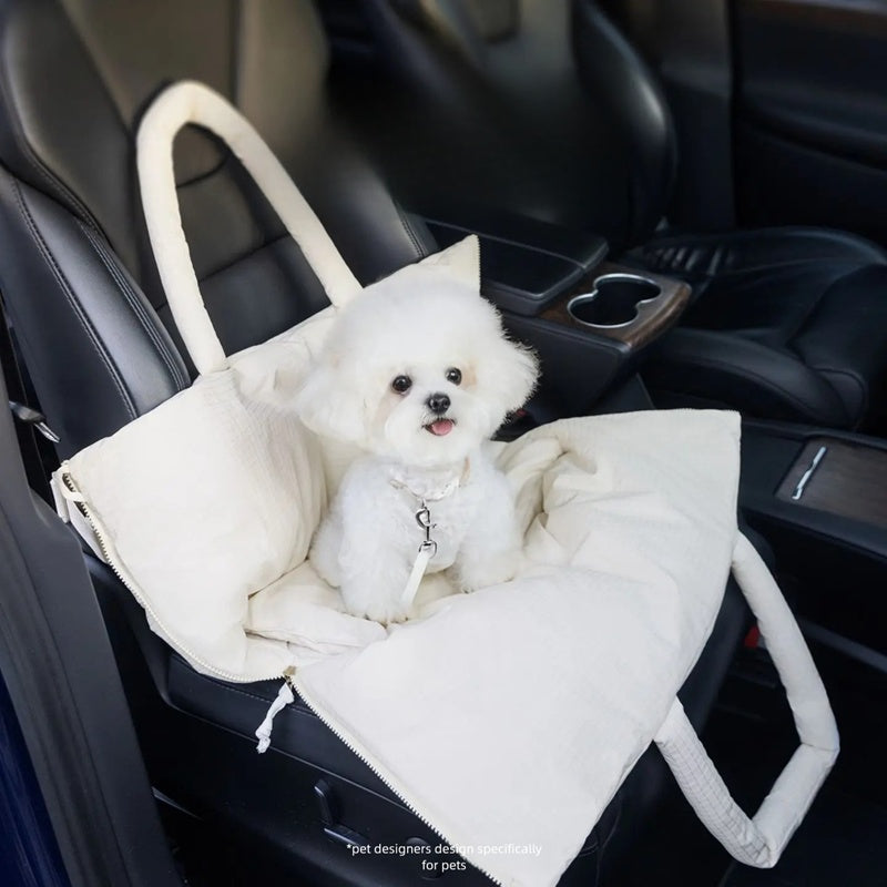 Portable Pet Car Seat Adjustable Safety Leash Carrier
