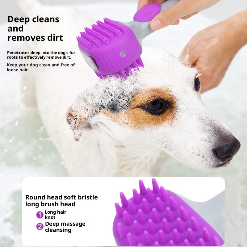 Pet Shower Bath Brush Floating Hair Cleaning Tool