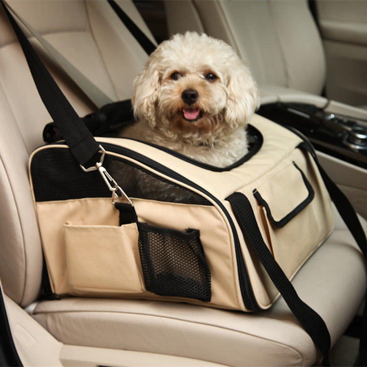 Folding Pet Car Seat Hammock Travel Carrier Bag