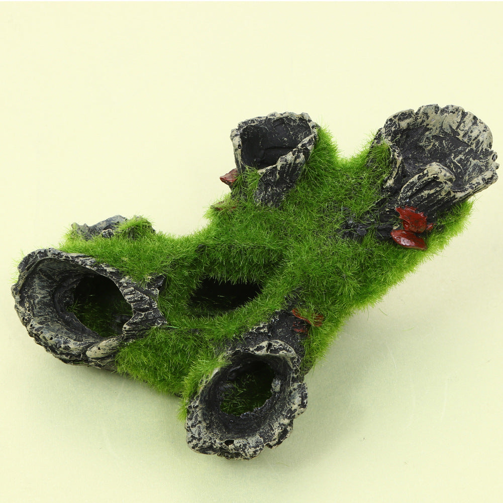 Aquarium Moss Tree Root Shrimp Nest Decoration