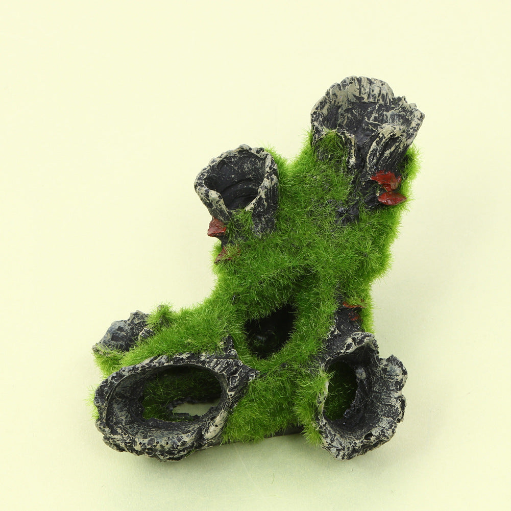 Aquarium Moss Tree Root Shrimp Nest Decoration