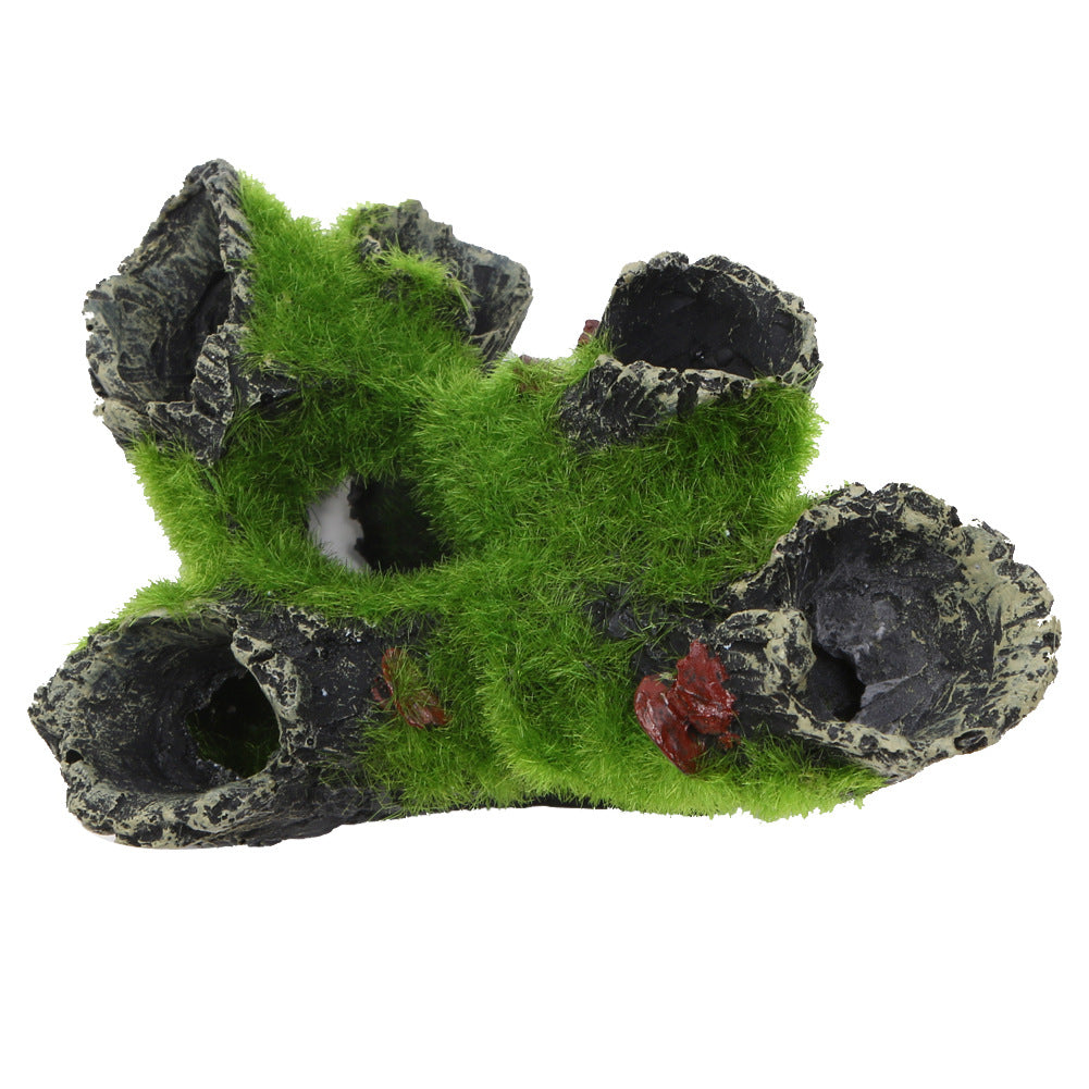 Aquarium Moss Tree Root Shrimp Nest Decoration