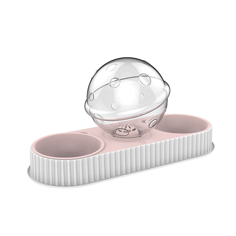 Pet Automatic Plastic Feeding Drinking Water Bowl Dispenser