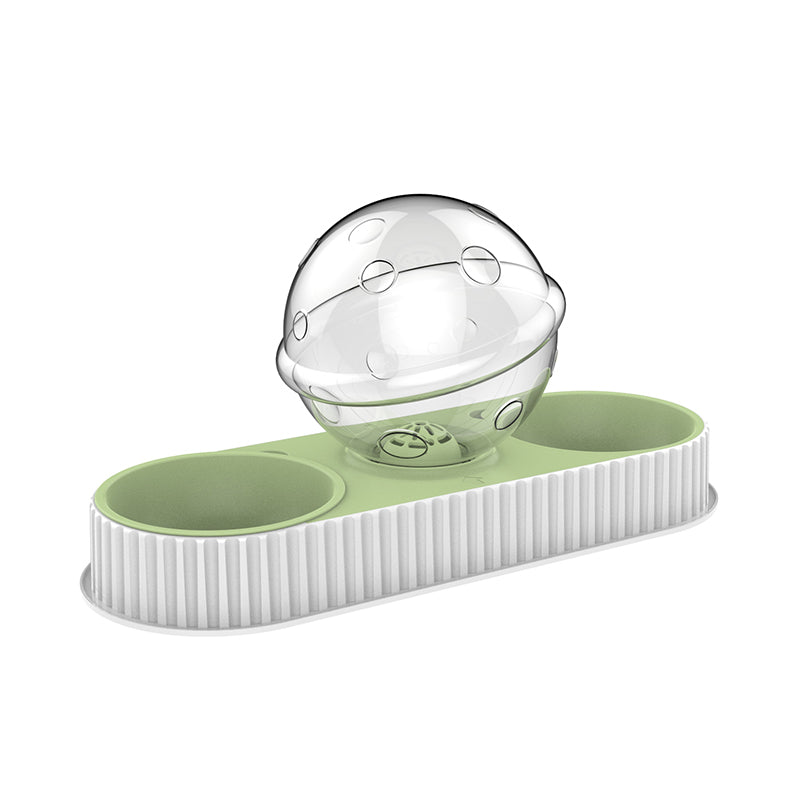 Pet Automatic Plastic Feeding Drinking Water Bowl Dispenser
