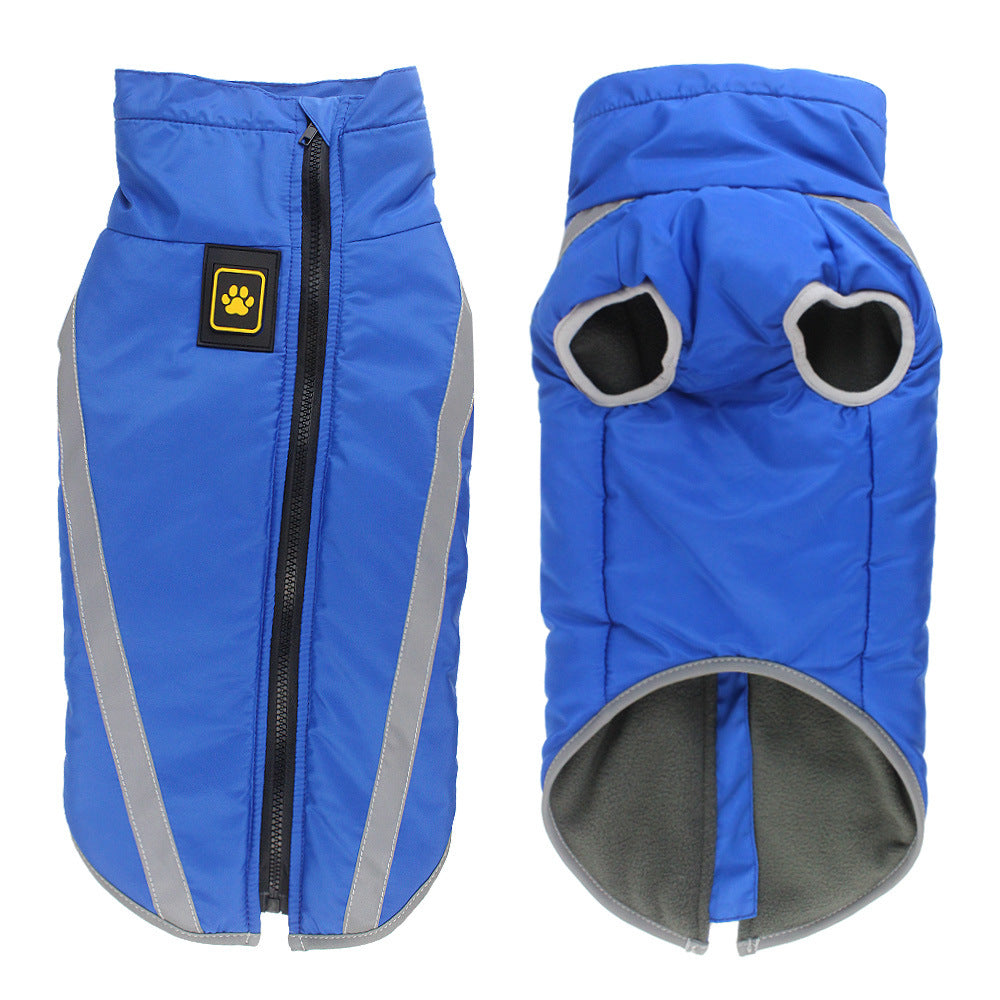 Winter Reflective Warm Padded Pet Jacket Outdoor Clothing