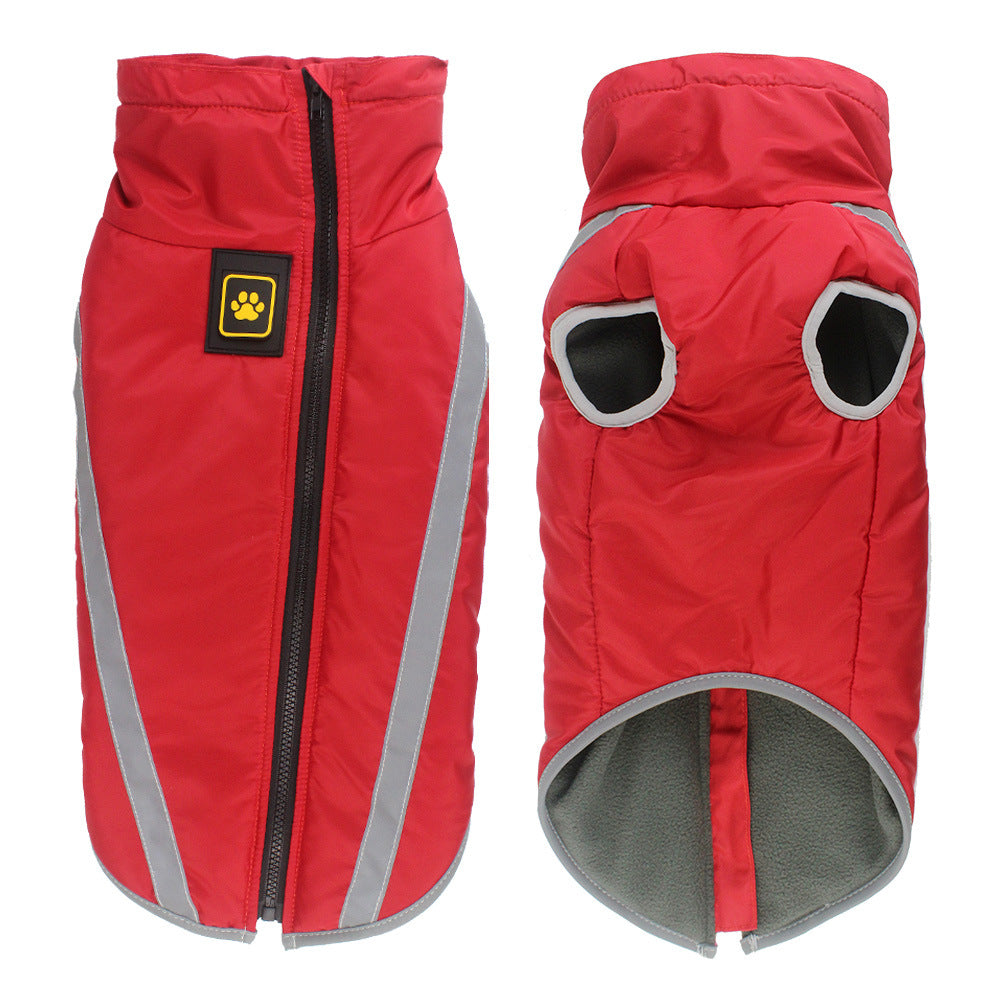 Winter Reflective Warm Padded Pet Jacket Outdoor Clothing