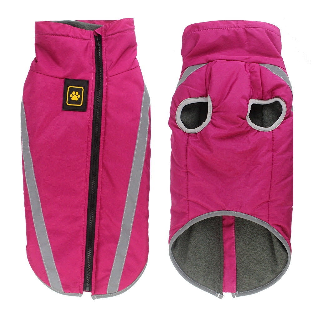 Winter Reflective Warm Padded Pet Jacket Outdoor Clothing