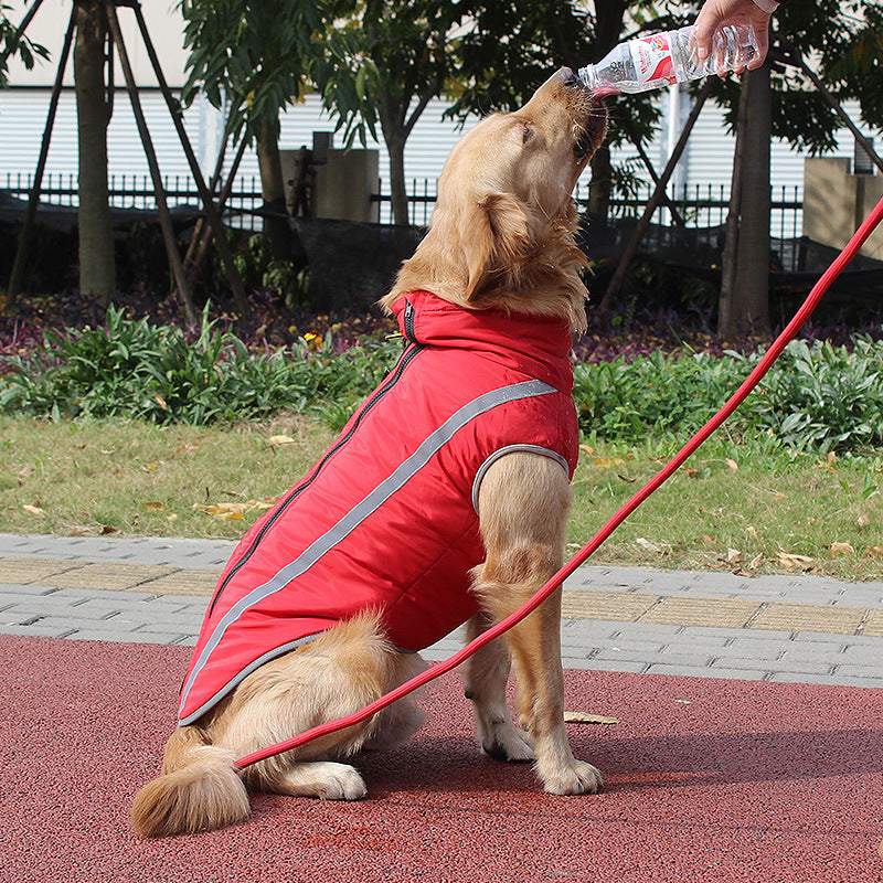 Winter Reflective Warm Padded Pet Jacket Outdoor Clothing