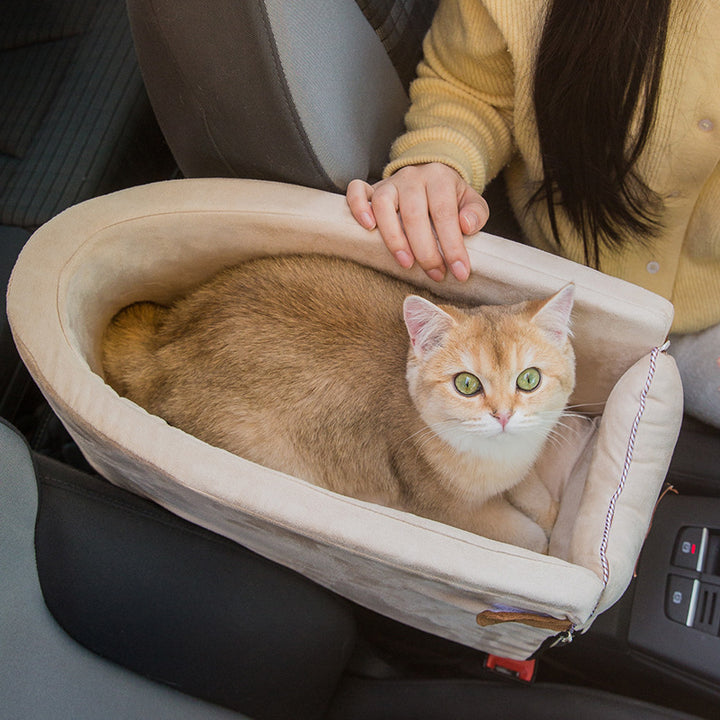 Car Safety Pet Travel Seat Carrier Central Control Bed