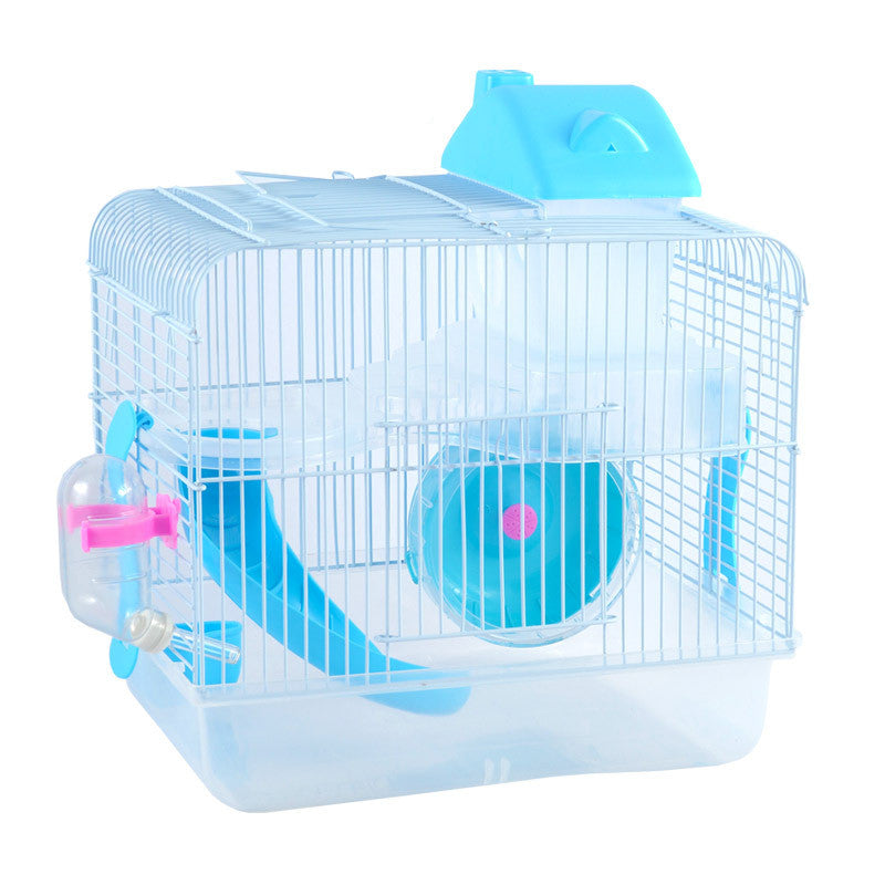 Hamster Crystal Castle Double Layer Cage Toy Villa