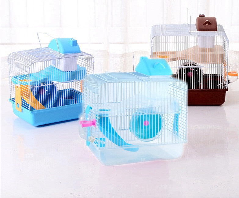 Hamster Crystal Castle Double Layer Cage Toy Villa
