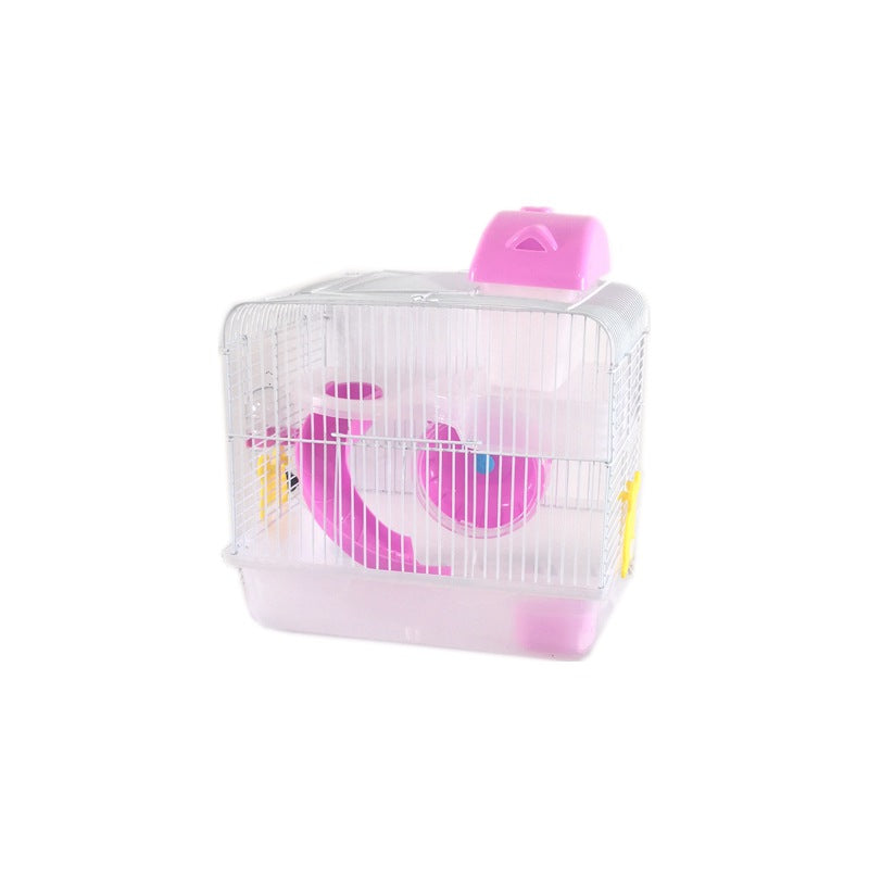 Hamster Crystal Castle Double Layer Cage Toy Villa