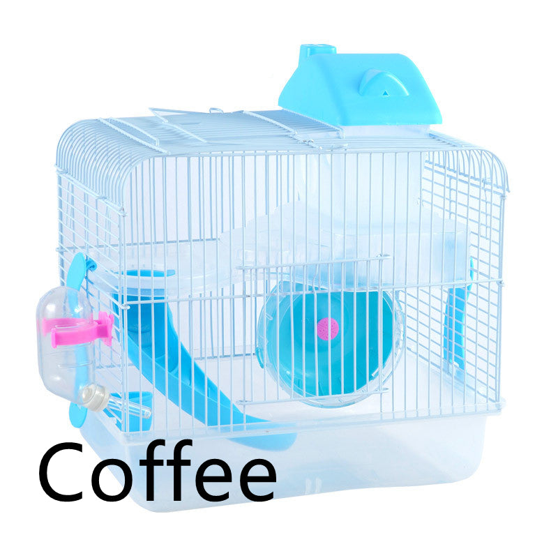 Hamster Crystal Castle Double Layer Cage Toy Villa