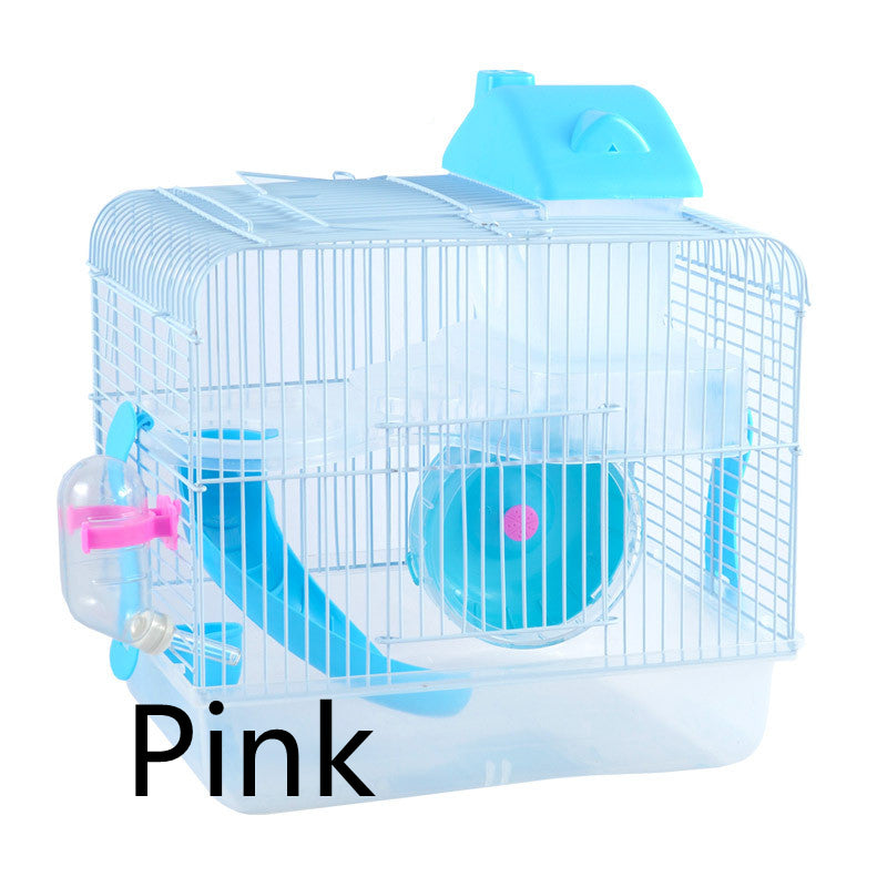 Hamster Crystal Castle Double Layer Cage Toy Villa