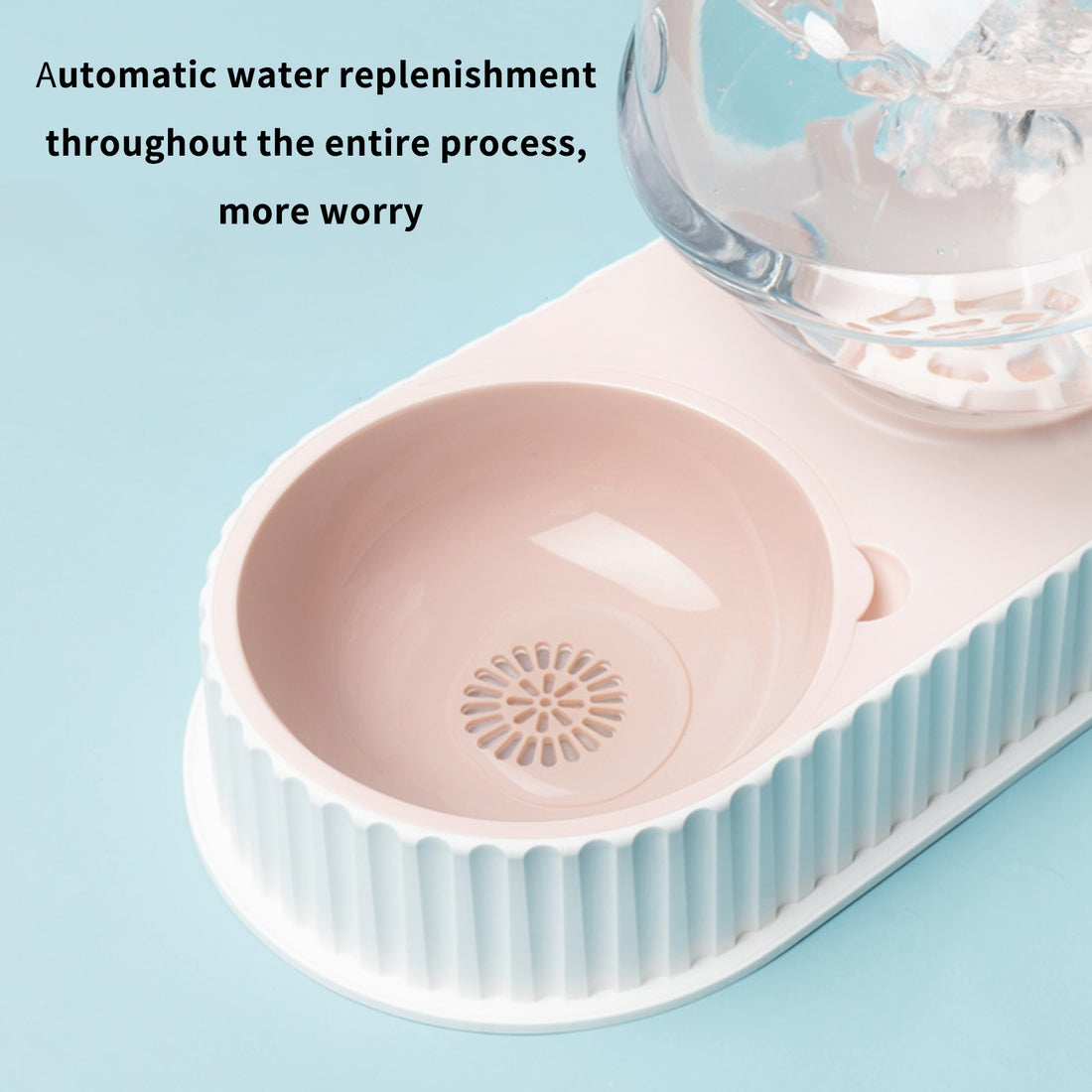 Pet Automatic Plastic Feeding Drinking Water Bowl Dispenser
