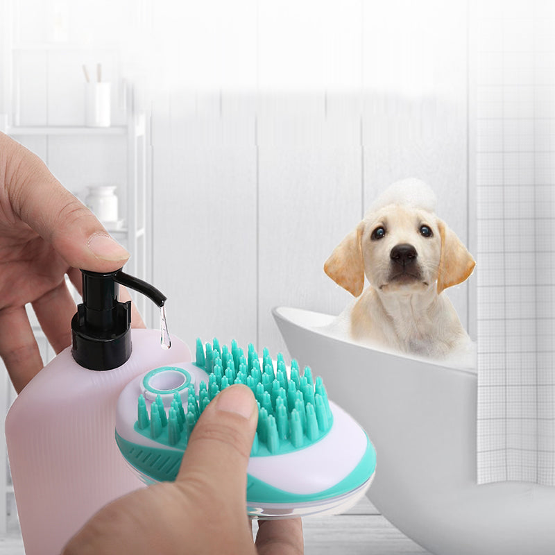 Pet Bath Massage Brush Hair Removal Cleaning Tool