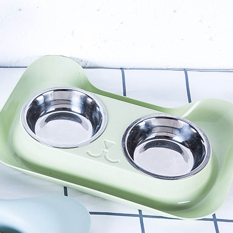 Stainless Steel Pet Feeding And Drinking Bowl Set
