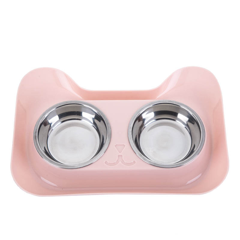 Stainless Steel Pet Feeding And Drinking Bowl Set