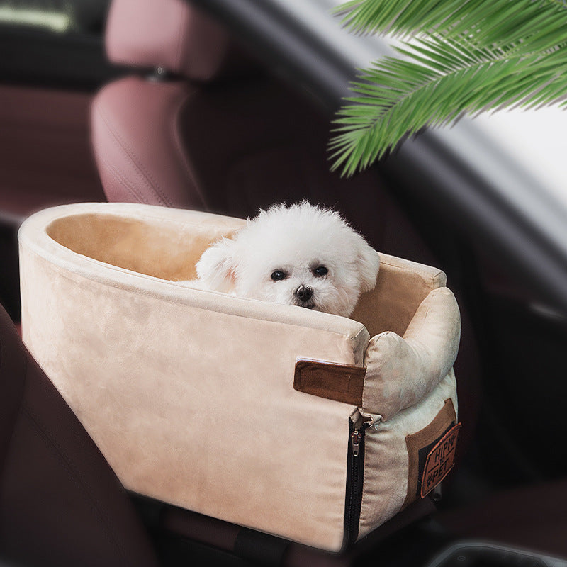 Car Safety Pet Travel Seat Carrier Central Control Bed