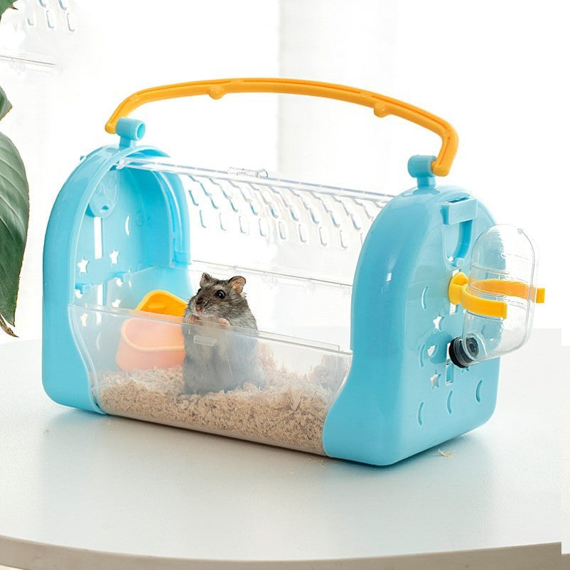 Portable Transparent Hamster Carry Cage Bag
