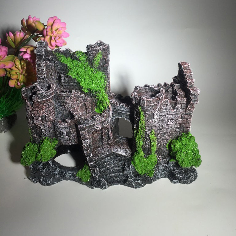 Resin Fish Tank Castle Decoration