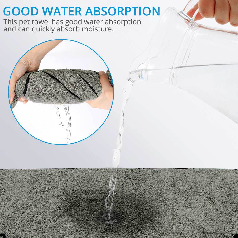 Super Absorbent Pet Bathrobe Large Bath Towel Wrap