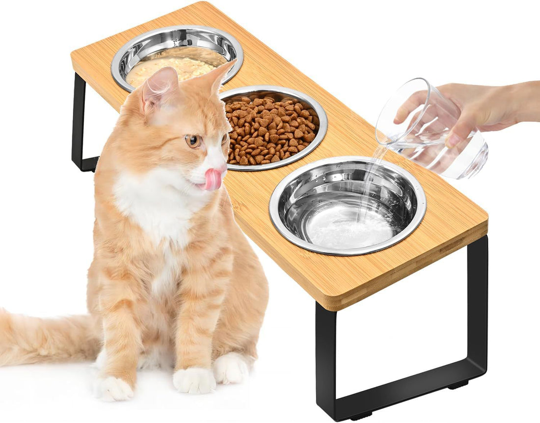 Pet Wooden Iron Feeding Rack With Bowl Stand