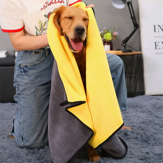 Super Absorbent Quick Dry Pet Bath Towel Large Breed Wrap