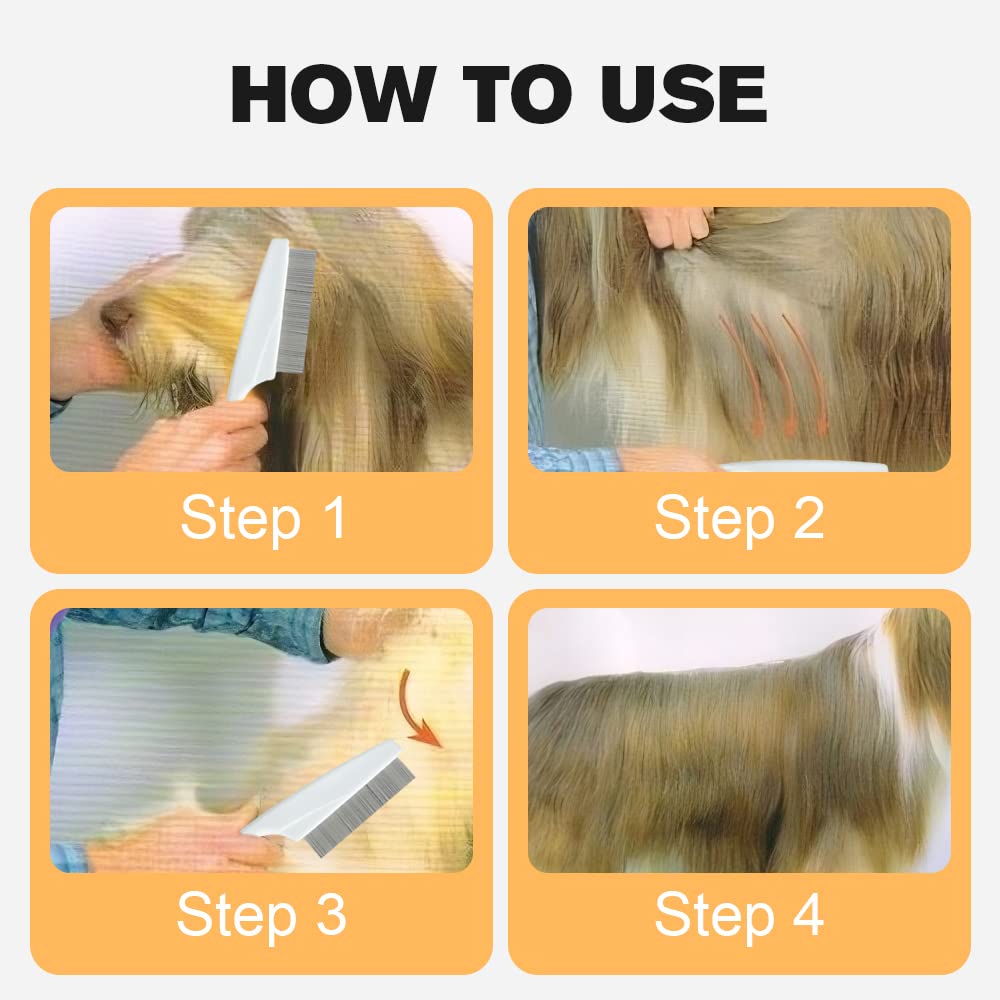 Pet Multifunction Tear Stain Removal Grooming Comb Kit