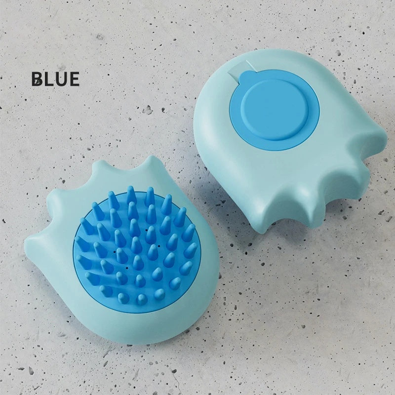 Pet Bath Brush Massage Comb Shampoo Box Cleaning Tool