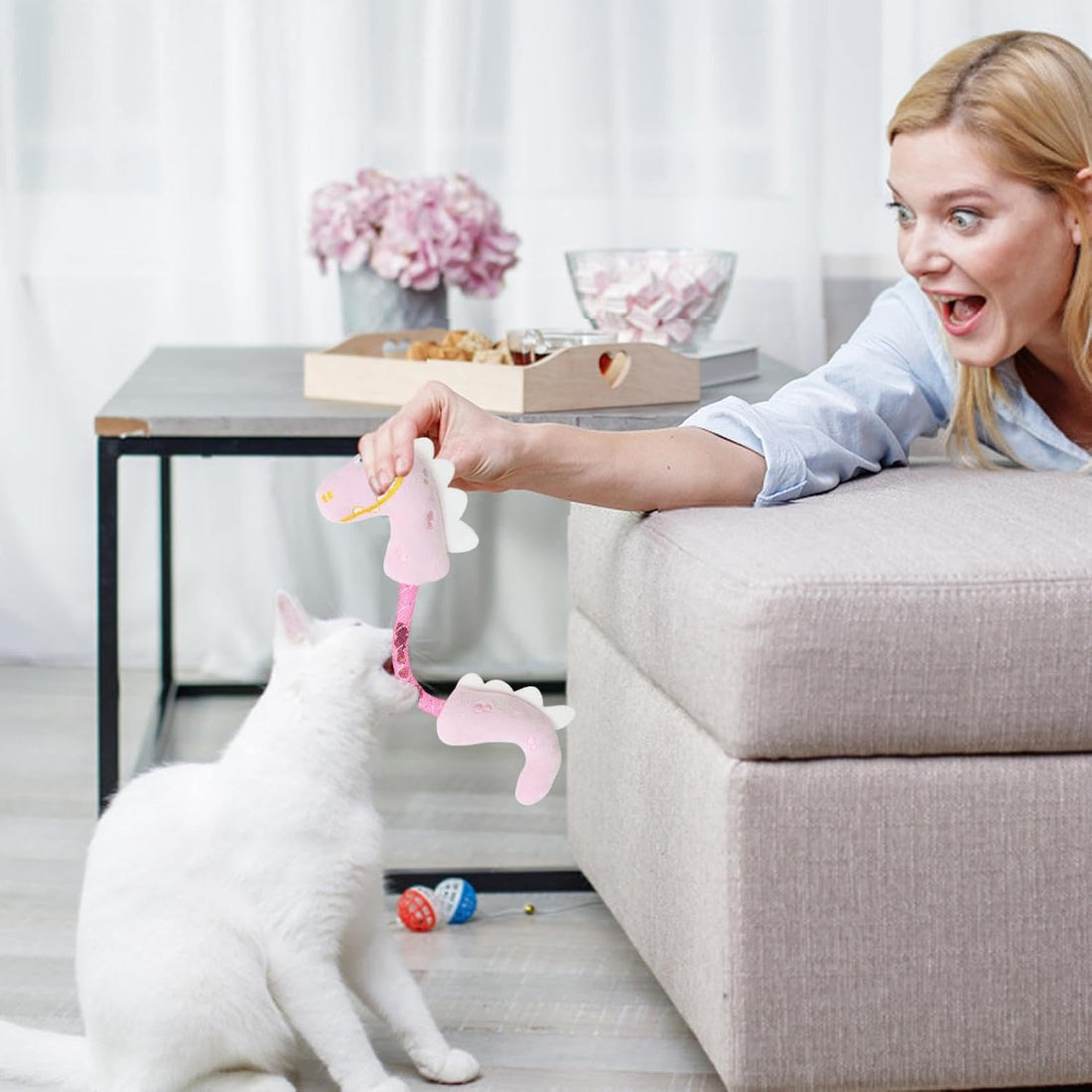 Pet Catnip Rope Chew Interactive Teeth Cleaning Toy