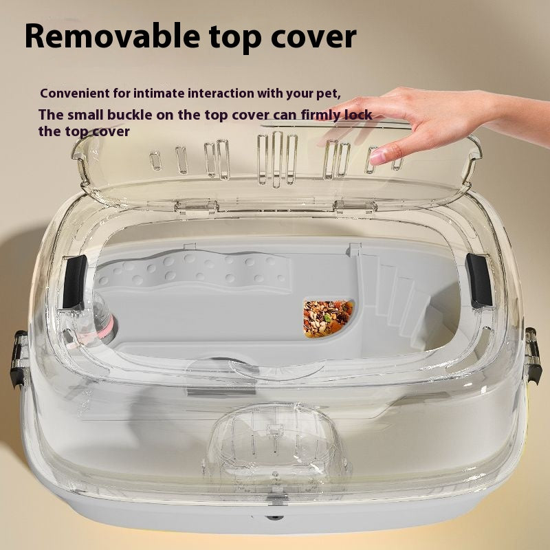 Oversized Transparent Acrylic Djungarian Hamster Cage
