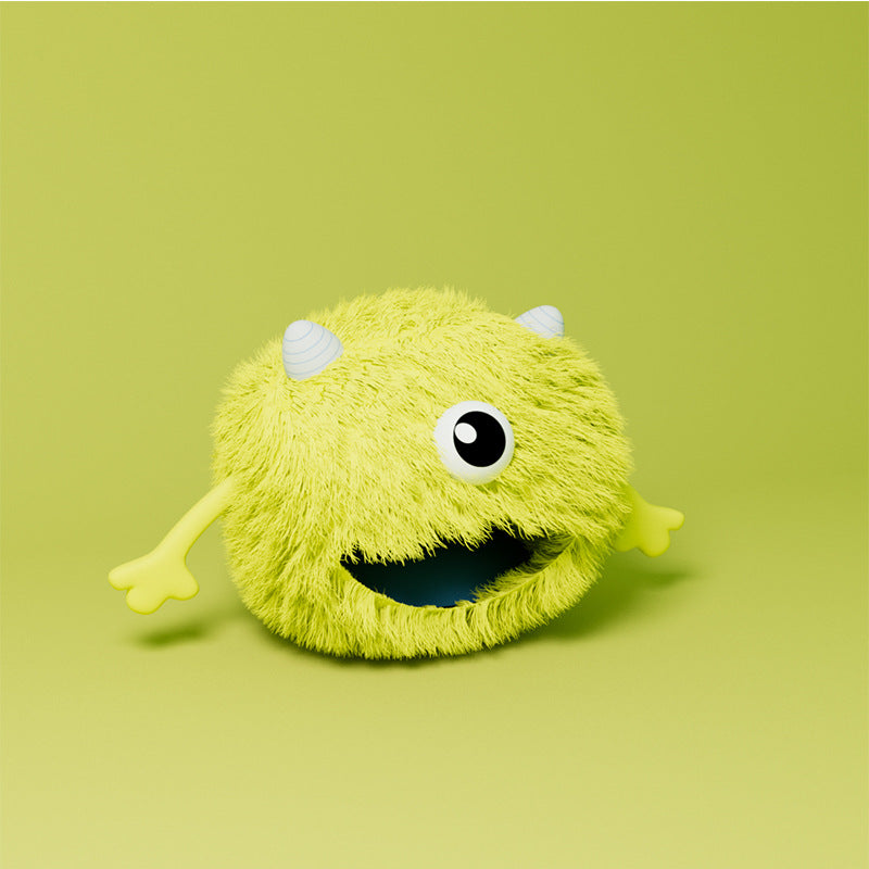 Machine Washable Fluffy Round Pet Calming Plush Bed