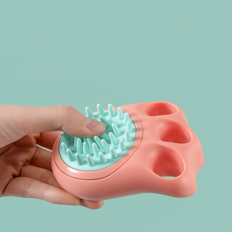 Pet Bath Claw Brush Massage Comb Cleaning Tool
