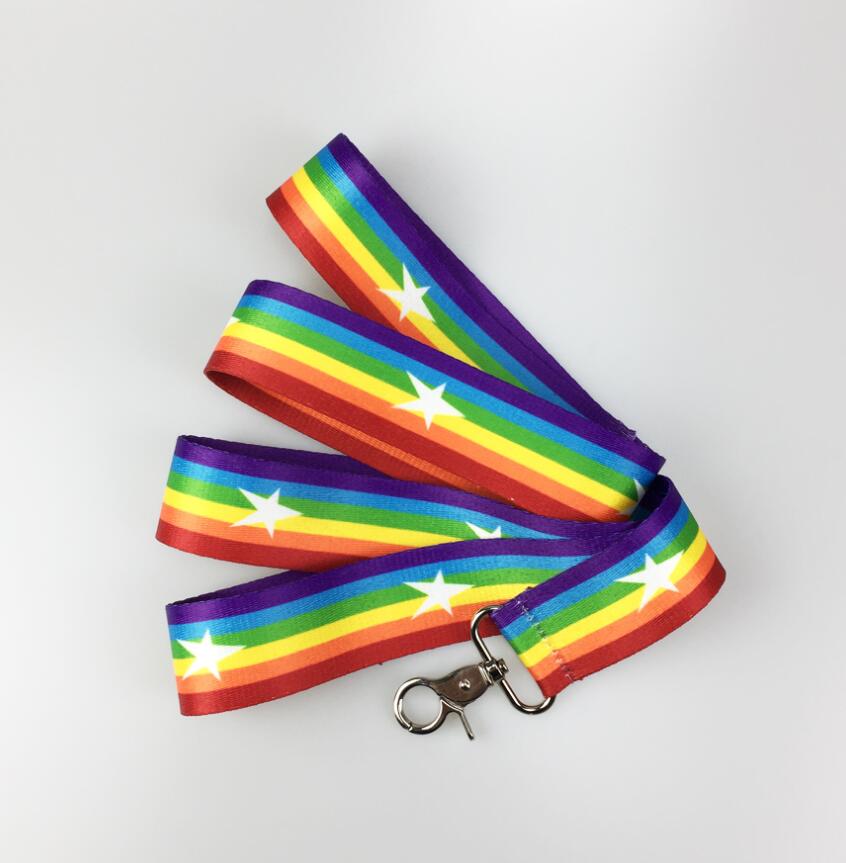 Rainbow Color Pet Chain Leash Durable Control Rope