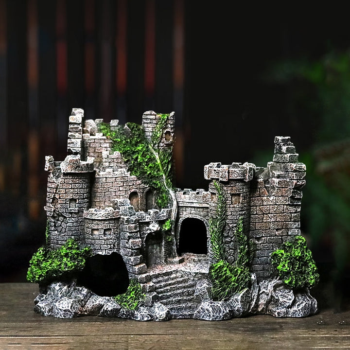 Resin Fish Tank Castle Decoration