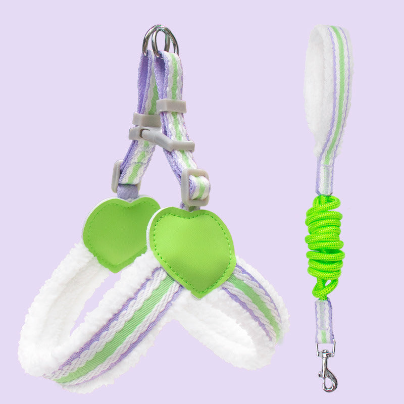 Breathable Pet Chest Vest Walking Leash Harness Set