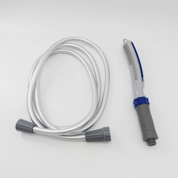 Pet Bath Brush With Water Hose Shower Cleaning Tool