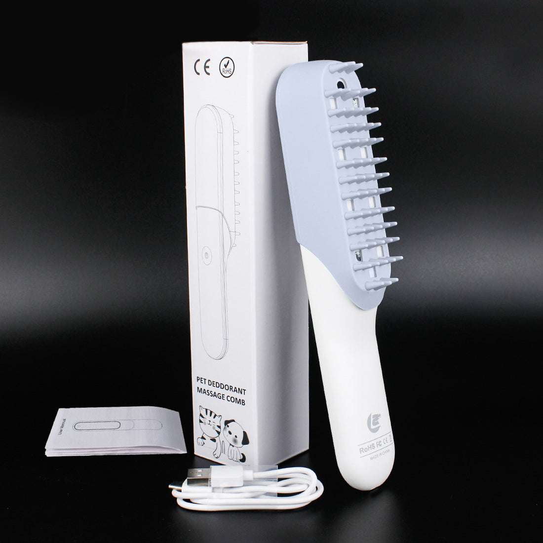 Pet Silicone Massage Grooming Deodorizing Brush Tool