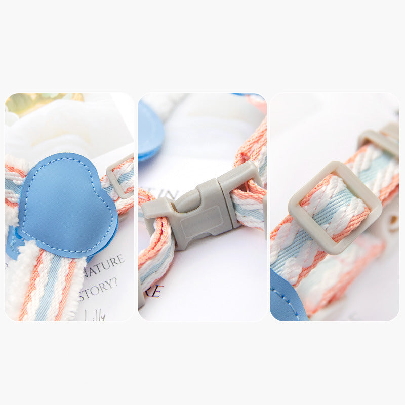 Breathable Pet Chest Vest Walking Leash Harness Set