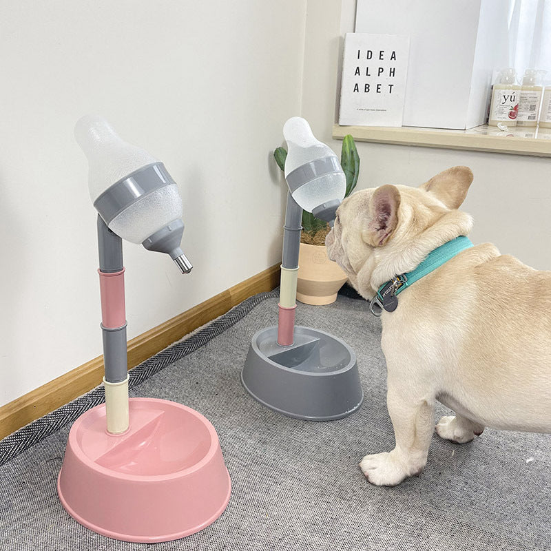 Pet Automatic Height Adjustable Water Dispenser Feeding Bowl