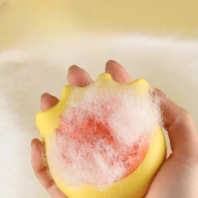 Pet Bath Brush Massage Comb Shampoo Box Cleaning Tool