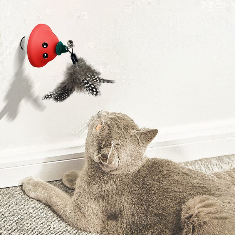 Pet Suction Cup Wand Retractable Exercise Teaser Toy
