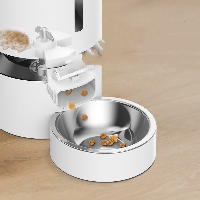 Capsule Automatic Pet Feeder Double Bowl Feeding Station