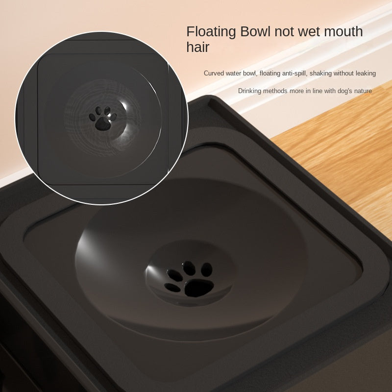 Adjustable Height Pet Double Bowl Feeding Stand Set