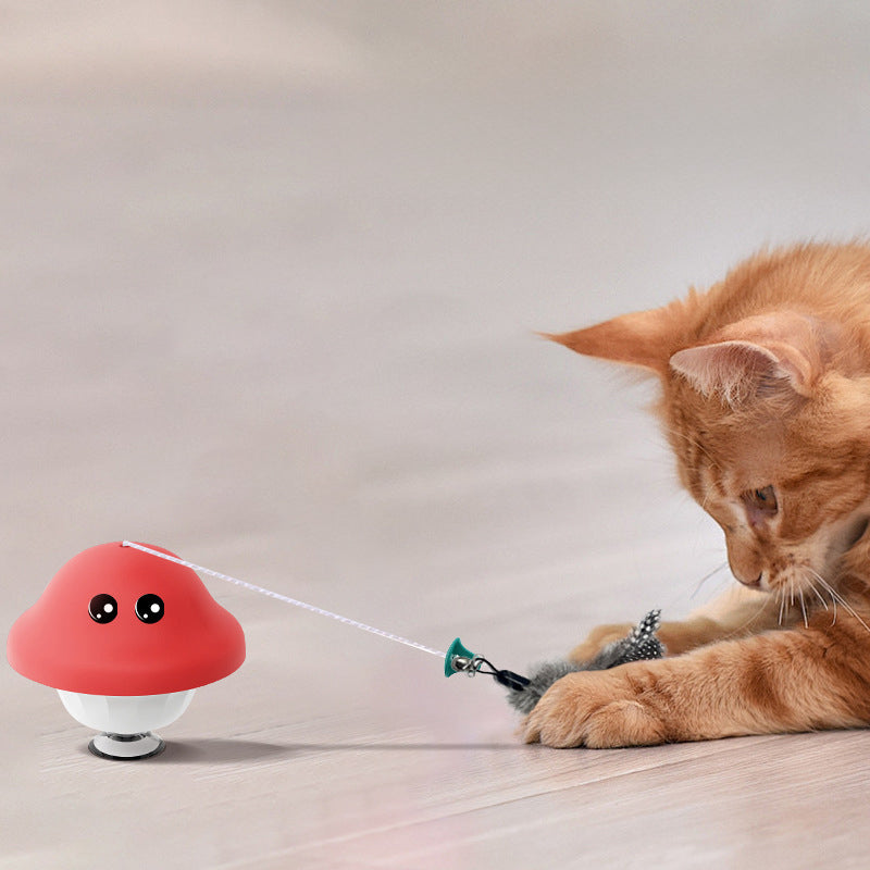 Pet Suction Cup Wand Retractable Exercise Teaser Toy